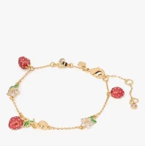 🍓🔹️Kate Spade🔹️ Strawberry Fields Charm Bracelet $128